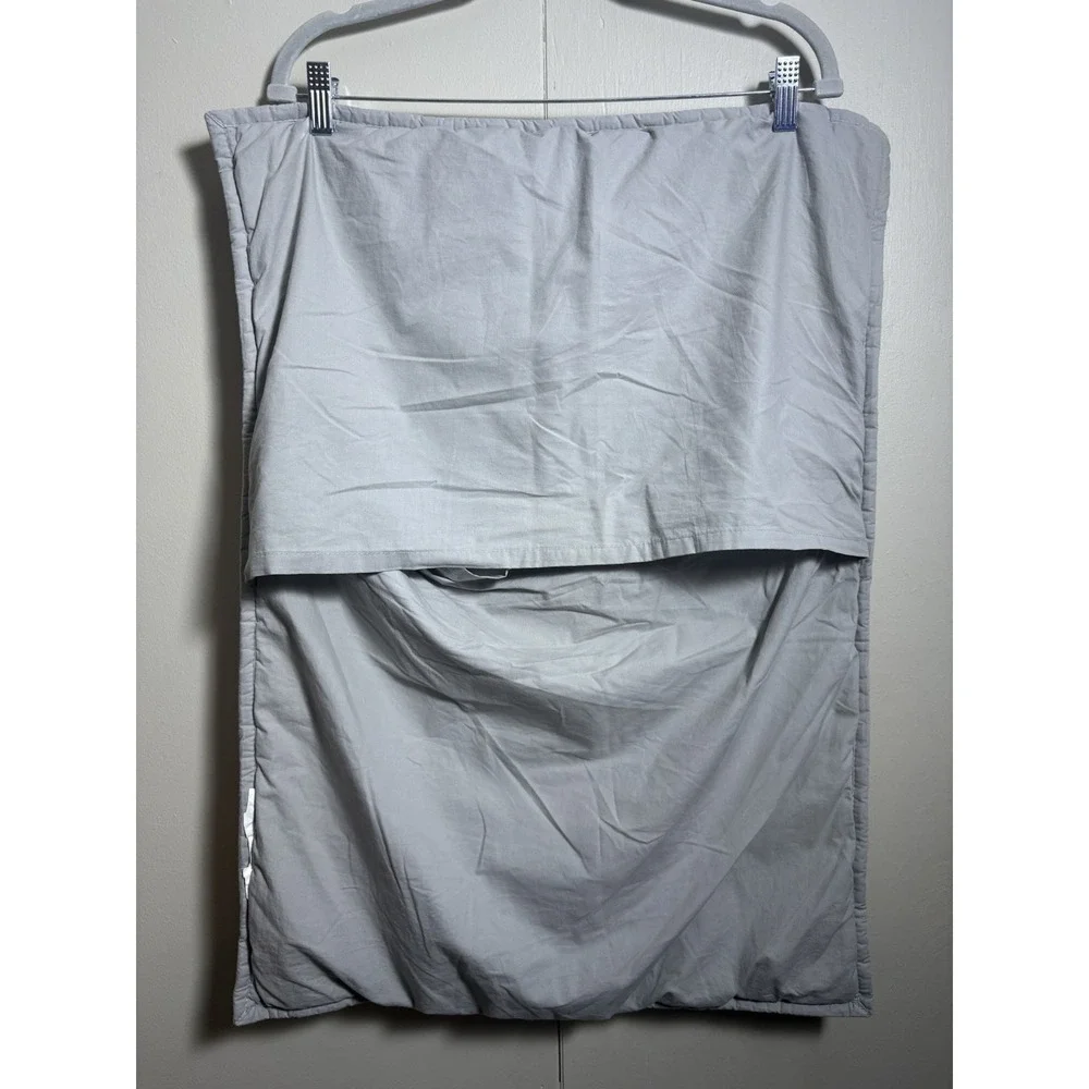 Pottery Barn Teen RUCHED ROSETTE Standard Sham Gray